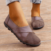 Sapatilha Ortopédica Feminina Loafer Couro - Frete Grátis