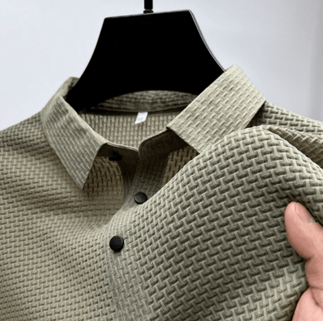 Camisa Polo Masculina Seda - Luxury