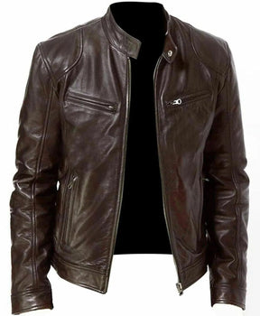 Jaqueta de Couro Masculina Rocker