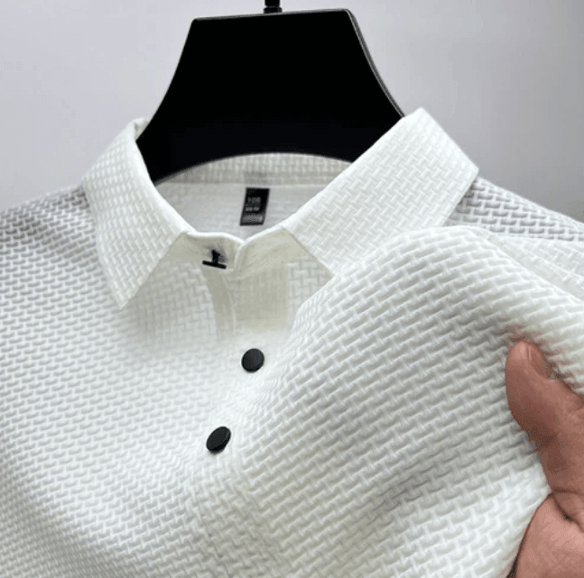 Camisa Polo Masculina Seda - Luxury