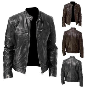 Jaqueta de Couro Masculina Rocker