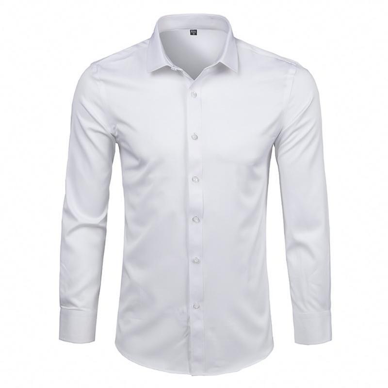 Camisa Masculina Social Lisa Conforto Anti Amassado