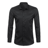 Camisa Masculina Social Lisa Conforto Anti Amassado