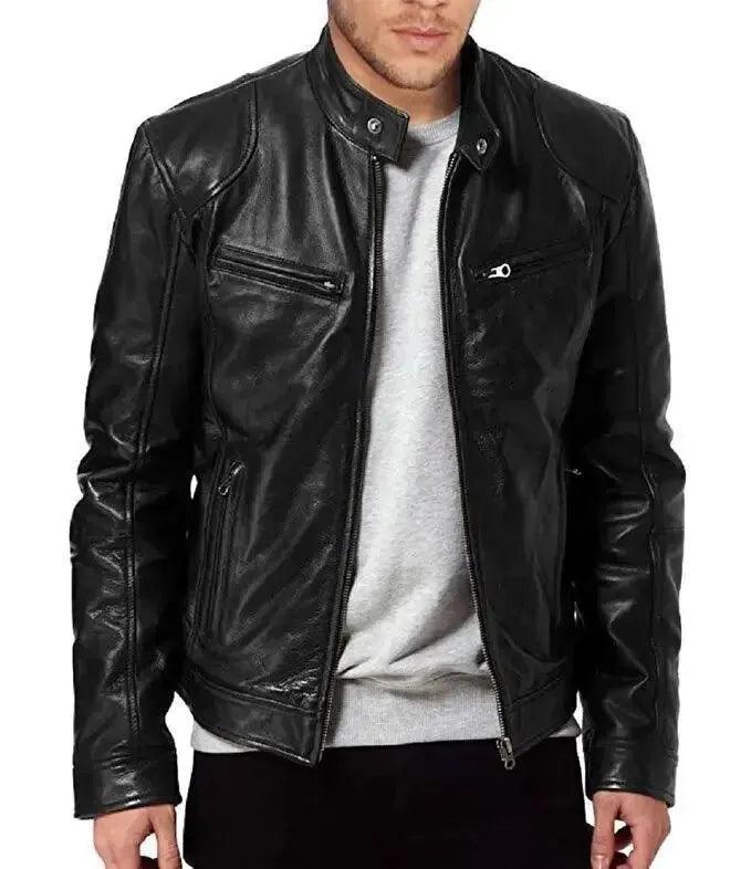 Jaqueta de Couro Masculina Rocker