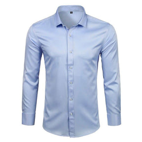 Camisa Masculina Social Lisa Conforto Anti Amassado