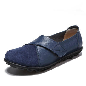 Sapatilha Ortopédica Feminina Loafer Couro - Frete Grátis