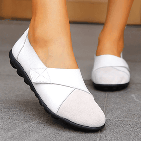 Sapatilha Ortopédica Feminina Loafer Couro - Frete Grátis