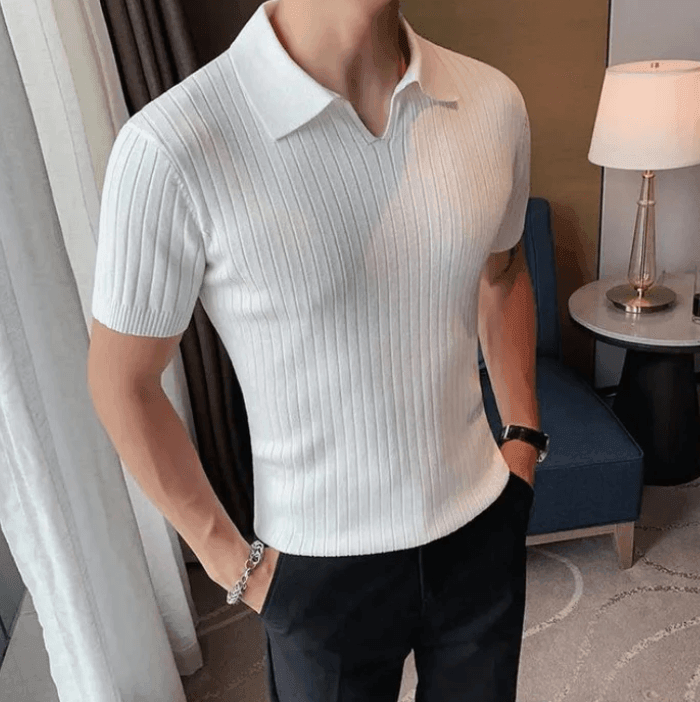 Camisa Polo Masculina - Linear